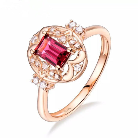 18kt Rose Gold & 0.57 ct Tourmaline Ring