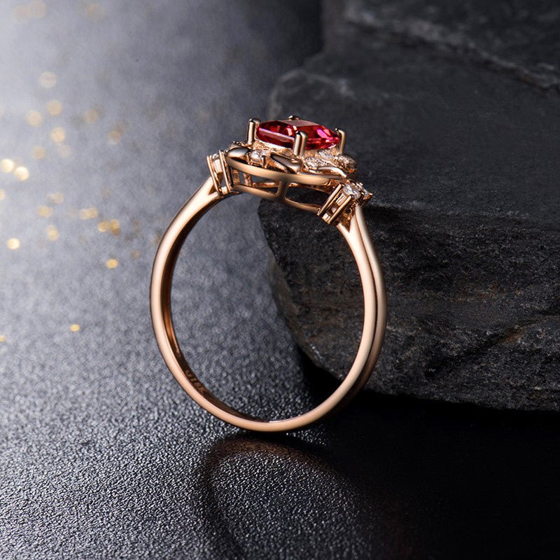 18kt Rose Gold & 0.57 ct Tourmaline Ring