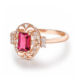 18kt Rose Gold & 0.57 ct Tourmaline Ring