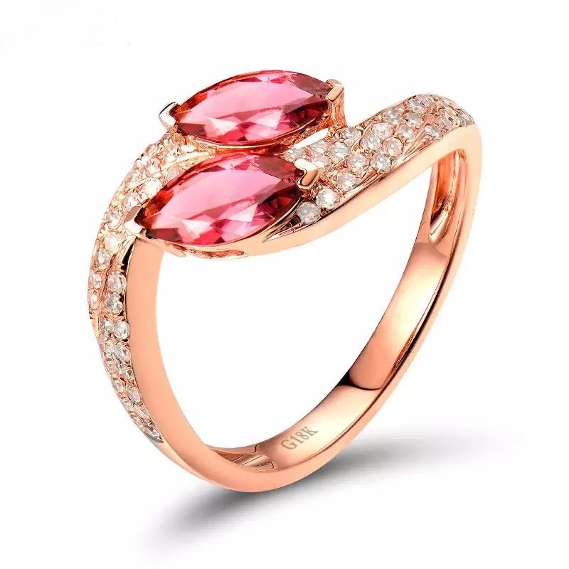 18kt Rose Gold & 0.69 ct Tourmaline Ring