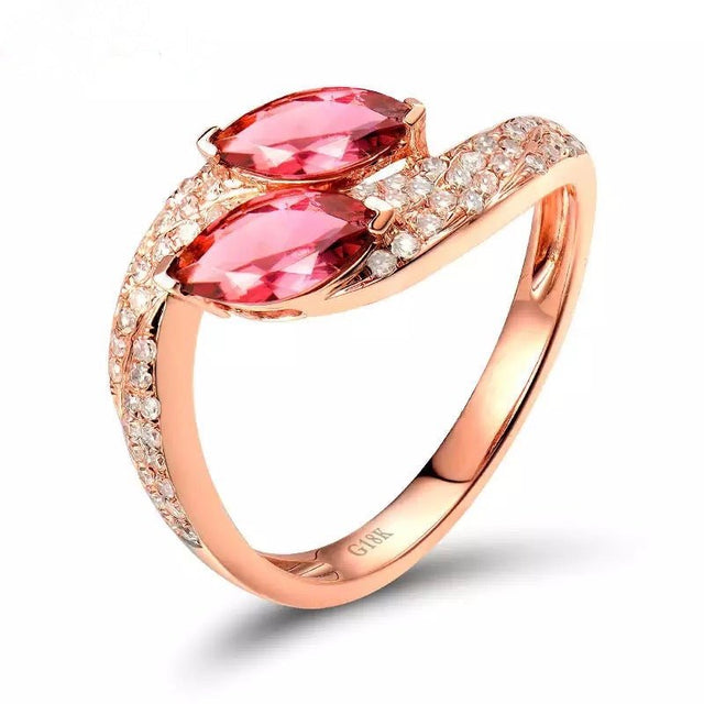 18kt Rose Gold & 0.69 ct Tourmaline Ring