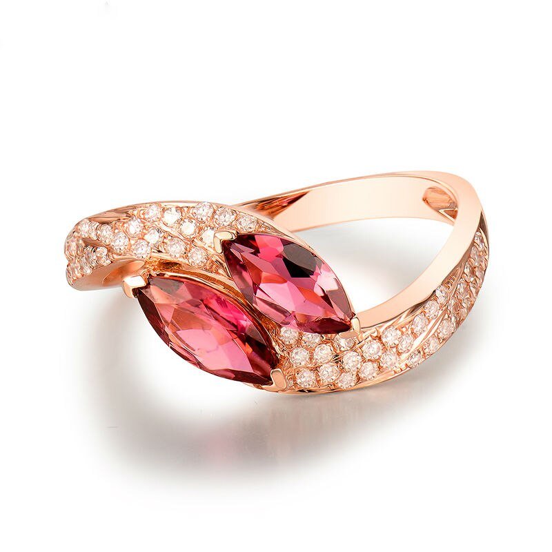 18kt Rose Gold & 0.69 ct Tourmaline Ring