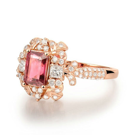 18kt Rose Gold & 1.20 ct Tourmaline Ring