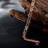 18Kt Rose Gold 5.04 ct Pink Tourmaline Bracelet with Diamonds