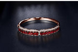 18Kt Rose Gold 8.00 ct Ruby Bracelet with Diamond