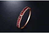 18Kt Rose Gold 8.00 ct Ruby Bracelet with Diamond