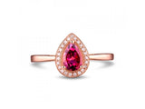 18kt Rose Gold Diamond & 0.52ct Pink Tourmaline Ring