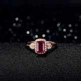 18kt Rose Gold Diamond & 0.73ct Pink Tourmaline Ring