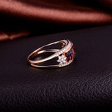 18kt Rose Gold Diamond & 1.15ct Tourmaline Ring