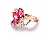 18kt Rose Gold Diamond & 1.45ct Pink Tourmaline Ring