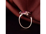 18kt Rose Gold Diamond & 1.45ct Pink Tourmaline Ring