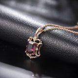 18Kt Rose Gold Natural Diamond 2.19 ct Tourmaline Pendant