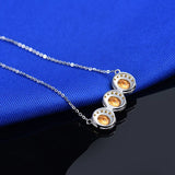 18kt White Gold 1.07 ct Yellow Sapphire Pendant