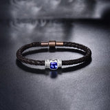 18Kt White Gold 2.50 ct Tanzanite Bracelet with Diamonds (Unisex)