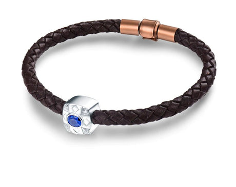 18Kt White Gold Diamond 0.60 ct Sapphire Bracelet