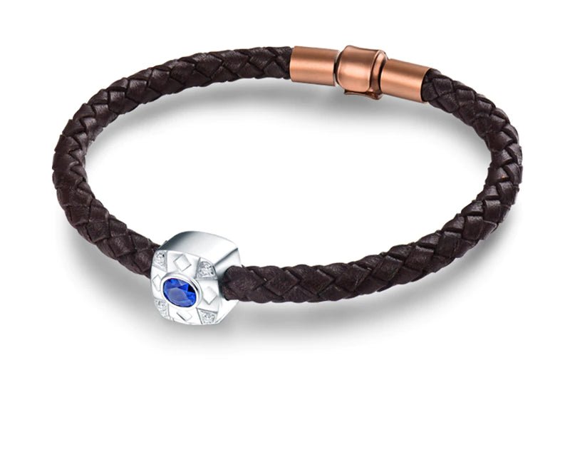 18Kt White Gold Diamond 0.60 ct Sapphire Bracelet