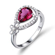 18kt White Gold Diamond & 1.80 ct Pink Tourmaline Ring