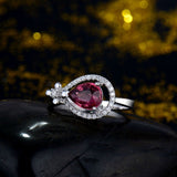 18kt White Gold Diamond & 1.80 ct Pink Tourmaline Ring