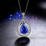 18Kt White Gold Diamond 4.26 ct Tanzanite Pendant