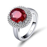 18Kt White Gold Diamond 4.75 ct Ruby Ring