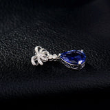 18Kt White Gold Diamonds 4.10 ct Tanzanite Pendants
