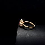 18kt Yellow Gold & 0.55 ct Tourmaline Ring