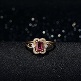 18kt Yellow Gold & 0.55 ct Tourmaline Ring