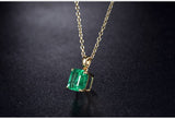 18Kt Yellow Gold 2.50 ct Emerald Pendant (Unisex)