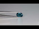 6.12 ct greenish-blue topaz in oval cut, eye-clean clarity, natural gemstone