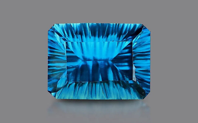 Natural London Blue Topaz 13.23 ct – Octagon Cut, Certified