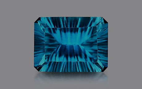 Natural London Blue Topaz 14.09 ct – Octagon Cut, Certified