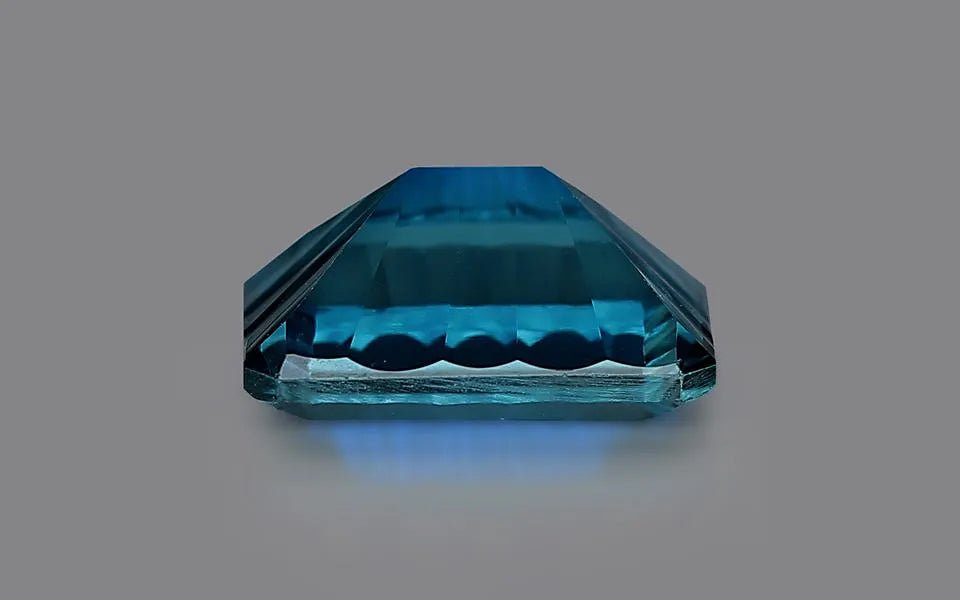 Natural London Blue Topaz 14.09 ct – Octagon Cut, Certified