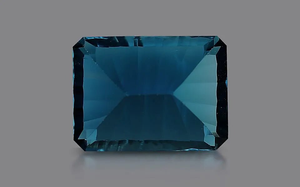 Natural London Blue Topaz 14.09 ct – Octagon Cut, Certified
