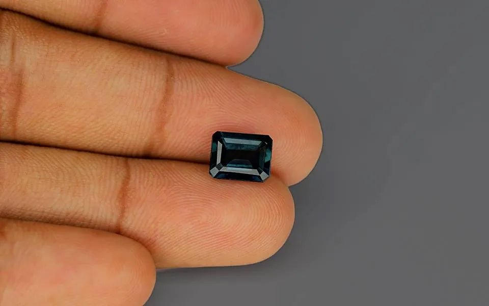 Natural London Blue Topaz 3.09 ct – Emerald Cut, Irradiated, Certified