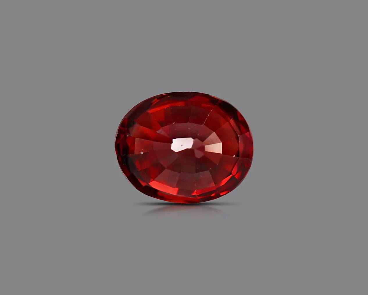 Natural Red Zircon 6.58 ct – Oval Cut, Untreated, AGR Certified