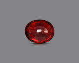 Natural Red Zircon 6.58 ct – Oval Cut, Untreated, AGR Certified