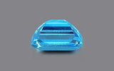 Natural Swiss Blue Topaz 3.02 ct – Emerald Cut, Irradiated, Certified
