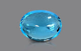 Natural Swiss Blue Topaz 43.41 ct – Oval Cut, Certified